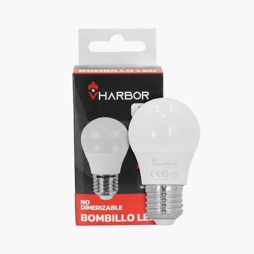 [19955] BOMBILLO LED 5W VHARBOR LUZ DIA E27 (6500K)(A50)(HT2230)