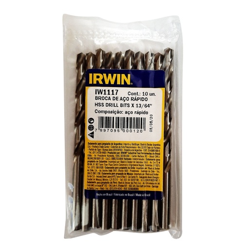[14262] BROCA LAMINA IRWIN HSS 13/64 (IW1117)