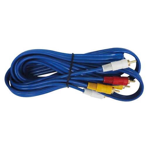 [5498] CABLE DVD 3X3 FINO  LARGO AZUL 3MTS (HT30279)