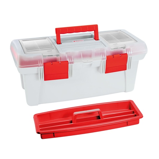 [16006] CAJA BOTIQUIN 18" BLANCO NATURAL ROJO RIMAX (12246)