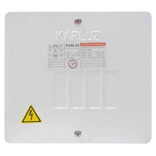 [8655] CAJA BREAKER METALICA 4 CIRCUITOS CERTIFICADA INDUMA (T1205-0003)