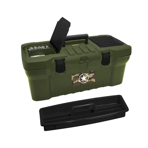 [15043] CAJA HERRAMIENTA 20 PRO ARMY CERR PLASTICA RIMAX 44463 (12464)