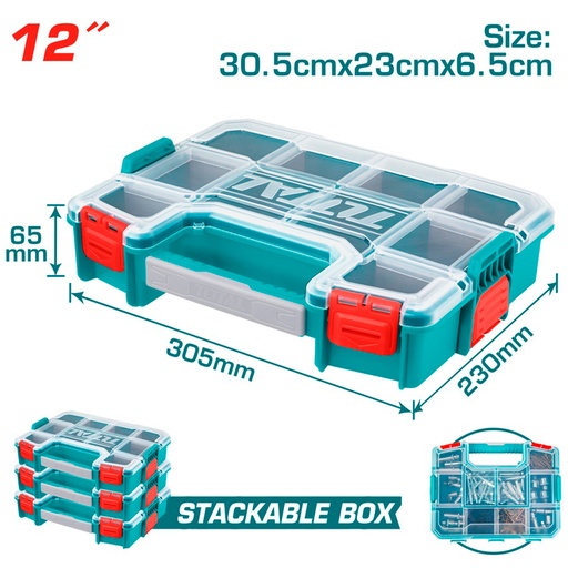 [20569] CAJA ORGANIZADORA 12"  SUPER TOTAL (TPBX1121)
