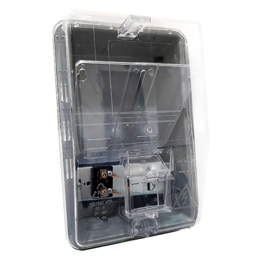 [14249] CAJA PARA CONTADOR PLASTICA MONOFASICA POLICARBONATO CON PORTABREAKER INDUMA (T1201-0001)