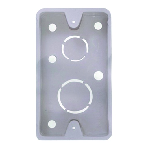 [5704K] CAJA PLASTICA 2X4 BLANCA CERTIFICADA PQT X 1 UDUKE