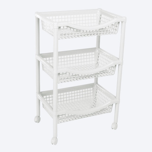 [19001] CANASTA MOVIL RECTANGULAR BLANCO RIMAX