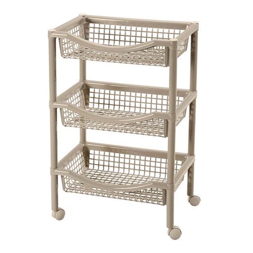 [16727] CANASTA MOVIL RECTANGULAR TAUPE RIMAX (3751)