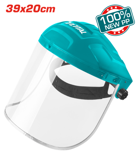 [20395] CARETA ESMERILAR INDUSTRIAL VERDE VISOR EN POLICARBONATO SUPER TOTAL  (TSP631)