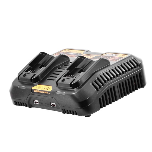 [18519] CARGADOR DOBLE DE BATERIA DEWALT DE ION DE LITIO 12V / 20V (DCB102)