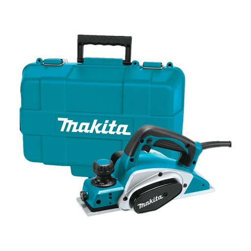 [19547] CEPILLO ELECTRICO MAKITA 620W 3 1/4" 82MM PROF MAX 2.5MM ESTUCHE PLASTICO (KP0800K)