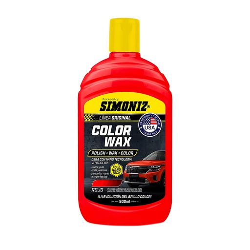 [20615] CERA COLOR WAX ROJO 500ML SIMONIZ (209160)
