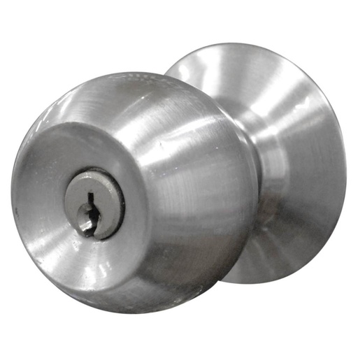 [8774] CHAPA BOLA ALCOBA P/METALICO OVALADO CROMADA CAROLINA YALE (6376)