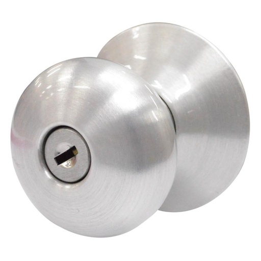 [7926] CHAPA BOLA BANO P/METALICO SEGUREX SATURNO ACABADO PLATINO (A40S)(1140ASP)