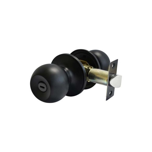 [16844] CHAPA BOLA BAÑO P/METALICO OVALADO NEGRA CAROLINA YALE (0008784)