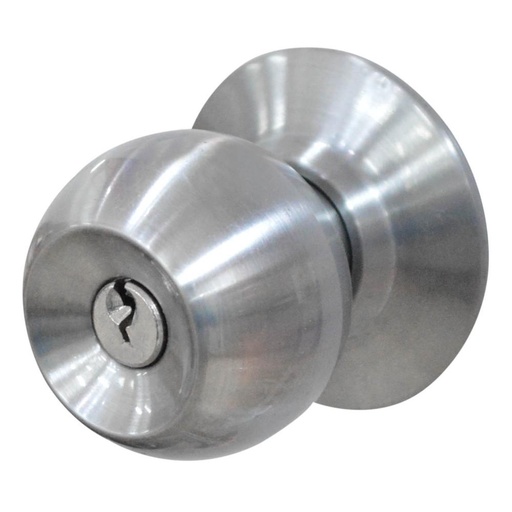 [7109] CHAPA BOLA ENTRADA PRINCIPAL P/METALICO OVALADO CROMADA CAROLINA YALE (6377)