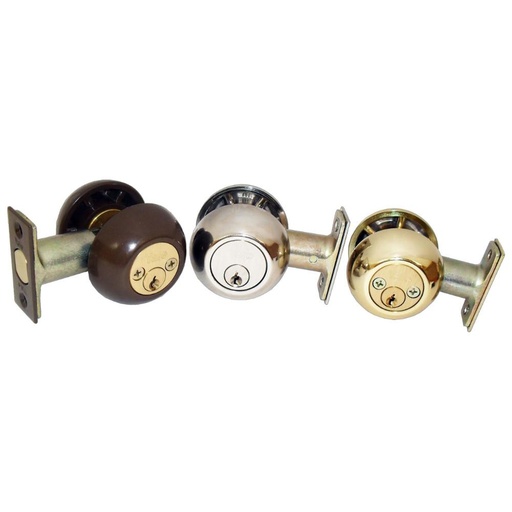 [3940] CHAPA CERROJO SEGURIDAD YALE 170 1/4 CROMADA LLAVE LLAVE  (4011)