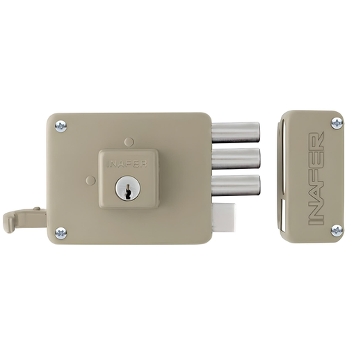 [7935] CHAPA DE S/P INAFER 3 BARRAS ANTI-TALADRO MEGA DERECHA (C333)(24MDCC0)