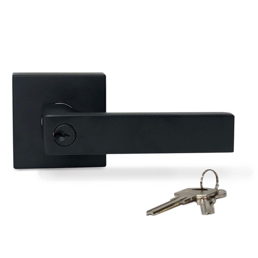 [15782] CHAPA MANIJA ENTRADA PRINCIPAL YALE (BARI) ACABADO NEGRO (9103)