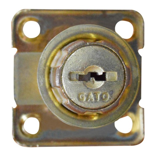 [419] CHAPA NOCHERO GATO CUADRADA 1550LATON BRILLANTE