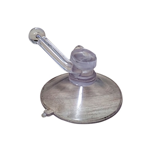 [9211] CHUPA ADHESIVA TRANSPARENTE # 3 CON GANCHO  (GCH3GT)