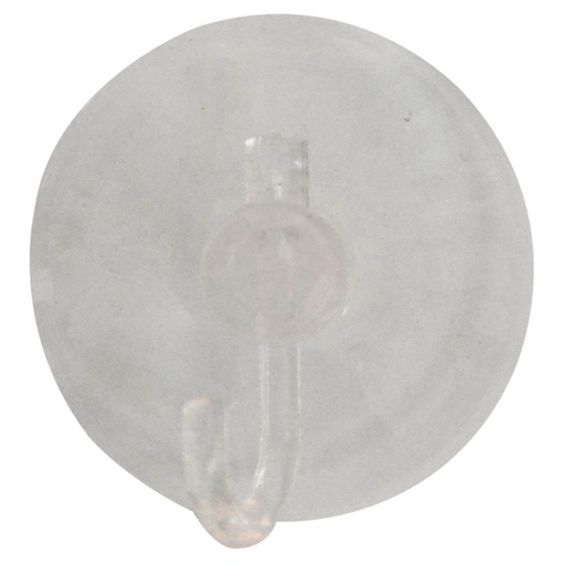 [9213] CHUPA ADHESIVA TRANSPARENTE # 6 CON GANCHO PLASTICO (TCH6GT )