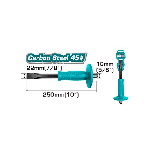 [15516] CINCEL PLANO 5/8 X 10 CON PROTECTOR TOTAL (THT4211026)