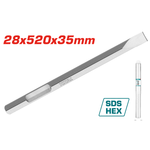[21018] CINCEL PLANO SDS HEXAGONAL 28 X 520 X 35 MM SUPER TOTAL (TAC153428112)
