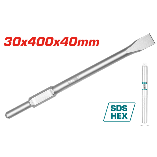 [21016] CINCEL PLANO SDS HEXAGONAL 30 X 400 X 35 MM  SUPER TOTAL (TAC15333012)
