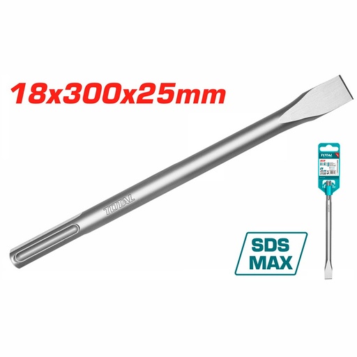 [20561] CINCEL PLANO SDS MAX 18 X 300 X  25 MM SUPER TOTAL (TAC15221811)