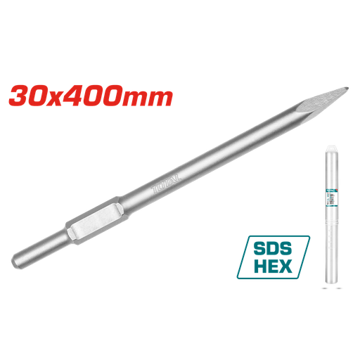 [21015] CINCEL PUNTA SDS HEXAGONAL 30X 400 MM SUPER TOTAL (TAC15333011)