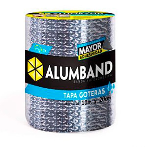 [18732] CINTA ASFALTICA TAPA GOTERAS 20 CM X 10 MTS (1.1MM) ALUMBAND (016)