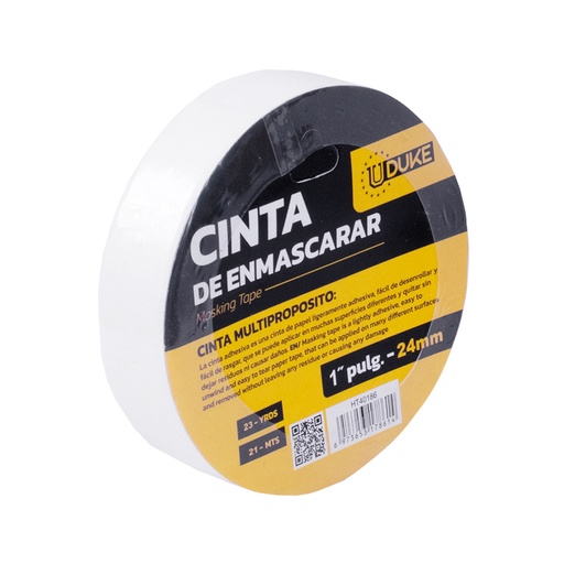 [7791] CINTA ENMASCARAR DOMESTICA UDUKE 1 X 23 YRDS (21 MTS) (HT40186)