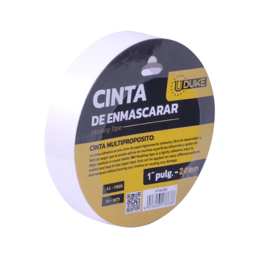 [10143] CINTA ENMASCARAR DOMESTICA UDUKE 1 X 43 YRDS (39 MTS)(HT40282)