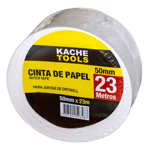 [5944B] CINTA PANEL YESO DE PAPEL X 50 MTS 50MM KACHE TOOLS (55572)
