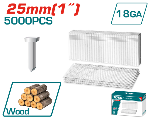 [15126] CLAVILLO 25MM PARA GRAPADORA NEUMATICA 5000PZS TOTAL (TAC918251)