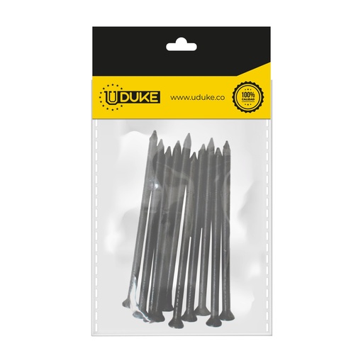 [2337K] CLAVO ACERO LISO 3" PQT X 10 UDUKE