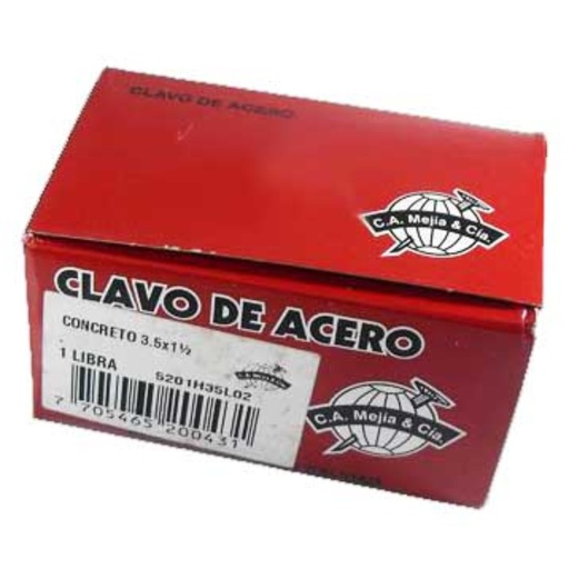 [5961] CLAVO ACERO VERTICAL  3/4 CA MEJIA (500 GRS)