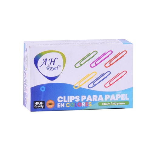 [18704] CLIP AH ROYAL DE COLORES 33MM