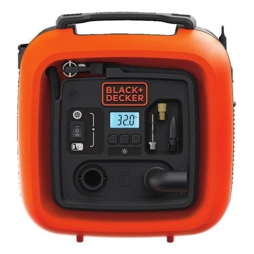[11699] COMPRESOR MINI BLACK Y DECKER 12V MULTIUSO INCLUYE ACCESORIOS REF (BDINF12-LA)