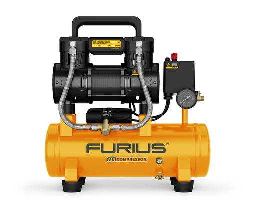 [20963] COMPRESOR TANQUE 12LTS  120PSI LIBRE DE ACEITE Y SILENCIOSO(FC112S)