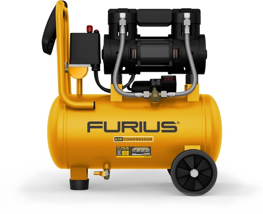 [20964] COMPRESOR TANQUE 24LTS 120PSI LIBRE DE ACEITE Y SILENCIOSO(FC124S)