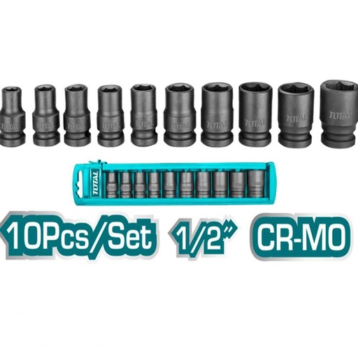 [14846] COPAS DE IMPACTO 1/2 INDUSTRIAL LARGO 38 MM JUEGO X 10PZS 10 - 24 MM TOTAL (THISTD12101)