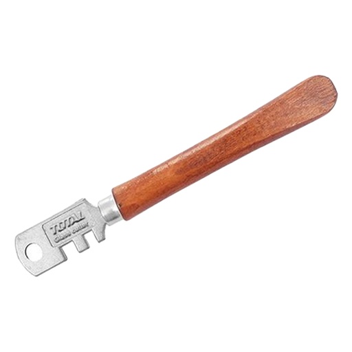 [15448] CORTAVIDRIO 130MM 6 RUEDAS MANGO MADERA TOTAL (THT561301)