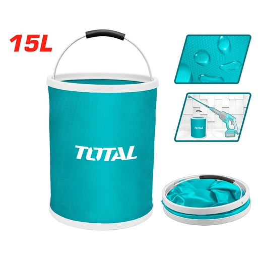 [17390] CUBO PLEGABLE DE PVC 15L TOTAL (TGTFB15)