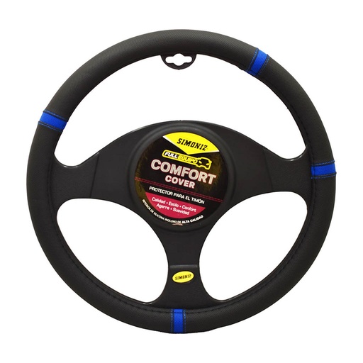 [18633] CUBRETIMON NEGRO LÍNEAS AZULES SIMONIZ (203738)