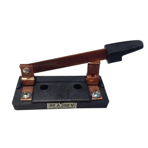 [2961] CUCHILLA DE CORTE SIN PORTAFUSIBLE 1X60 (ANDES)