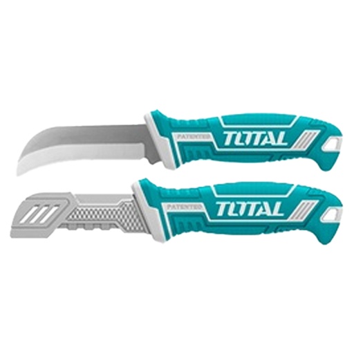 [15666] CUCHILLO PELACABLE 200 MM CURVO ACERO INOXIDABLE TOTAL (THT51882)