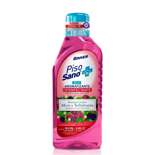 [16468] DESINFECTANTE PISO BINNER SANO MORA/YERBA 1LT (206703)