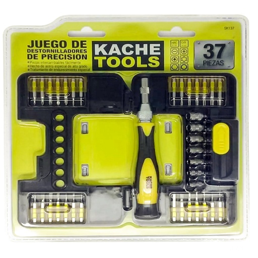 [20983] DESTORNILLADOR JUEGO X 37 PZS  KACHE TOOLS SK137 (37588)