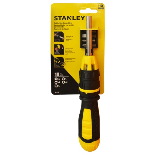 [9052] DESTORNILLADOR RACHET STANLEY DE PUNTAS X 10 (68-010)